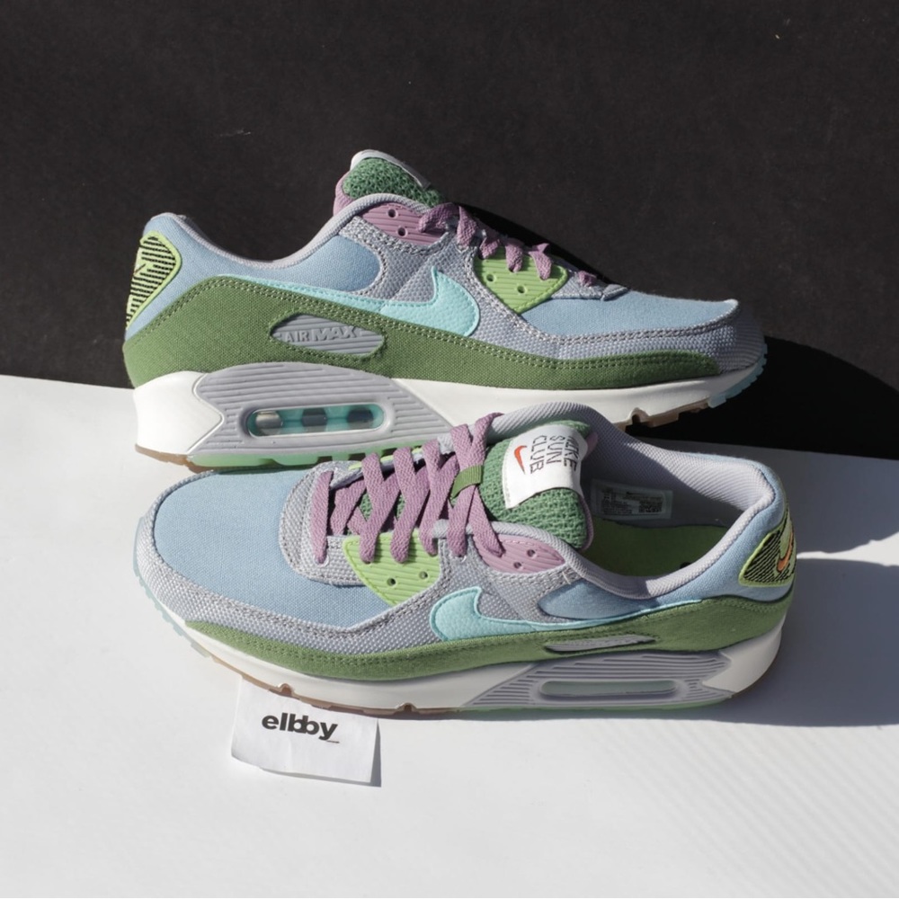 Nike air max 90 SE Sun Club worn blue copa wolf grey men’s size 10